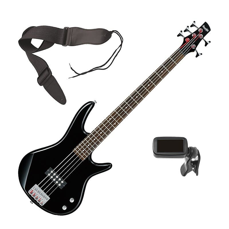 

Ibanez GSR105EX 5-струнная бас-гитара - черный BONUS PAK