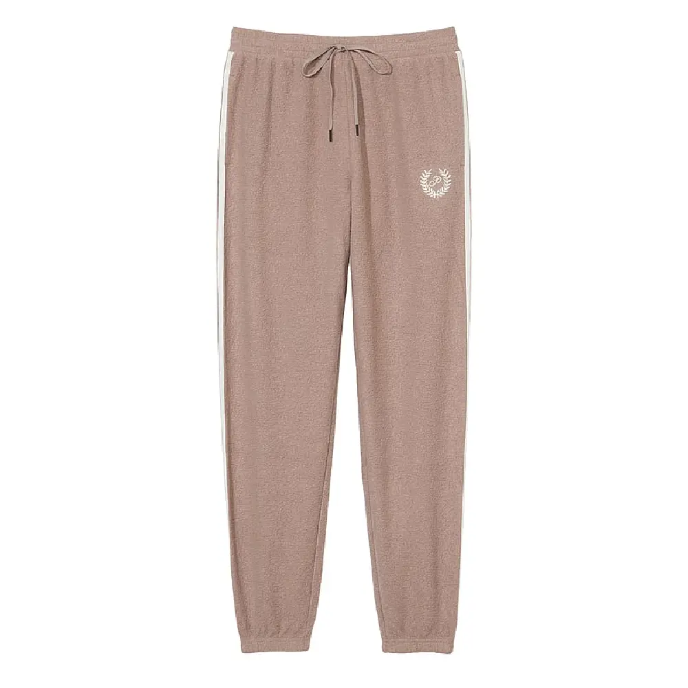 

Спортивные брюки Victoria's Secret Pink Reverse Fleece High-waist Gym, светло-коричневый