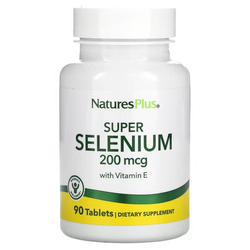 Суперселен с витамином Е NaturesPlus 200 мкг, 90 таблеток naturesplus super selenium высокоэффективный селен 200 мкг 90 таблеток