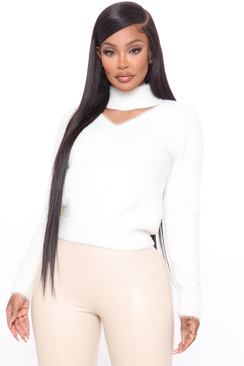 

Свитер Fashion Nova RAC3420, слоновая кость