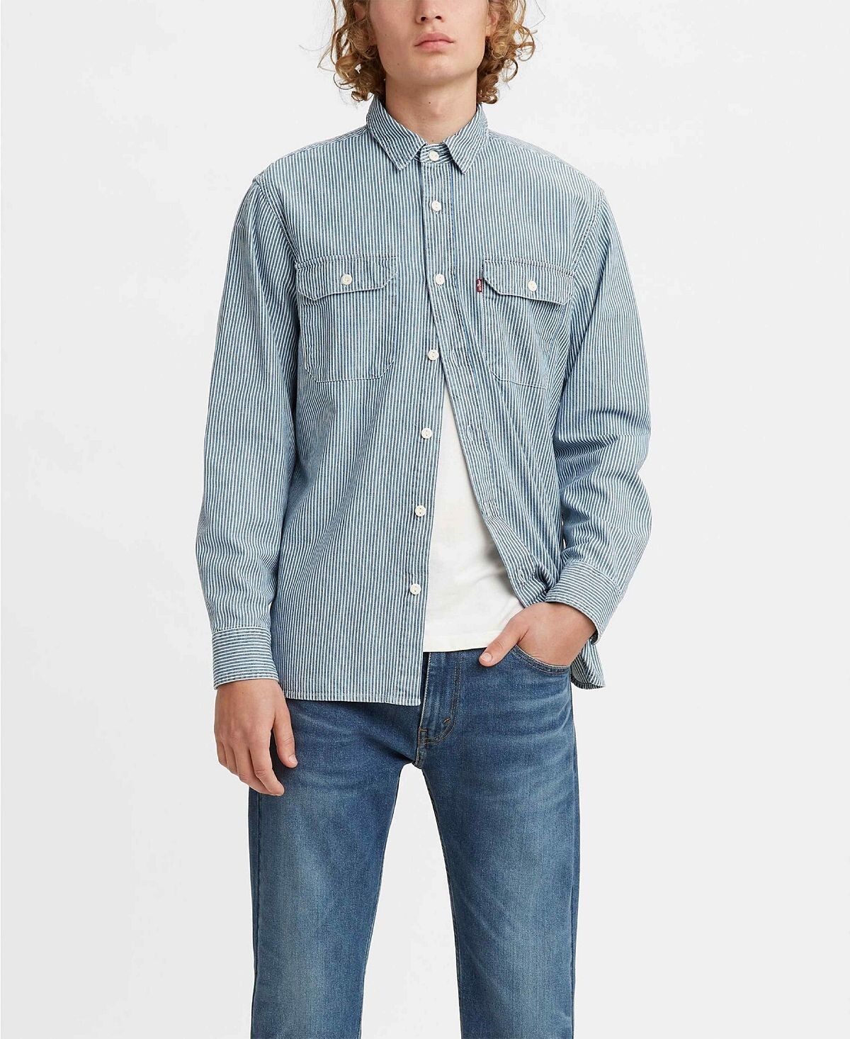 

Мужская рубашка классического рабочего денима свободного кроя Levi's, мульти