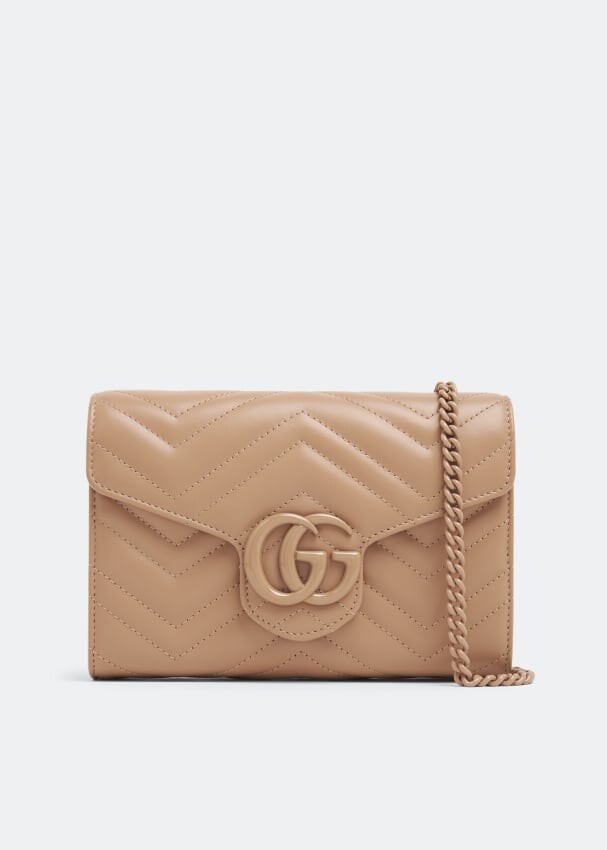 

Сумка GUCCI GG Marmont matelassé mini bag, бежевый