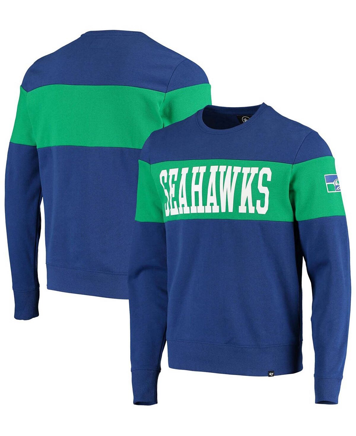 

Мужская толстовка royal seattle seahawks interstate throwback '47 Brand