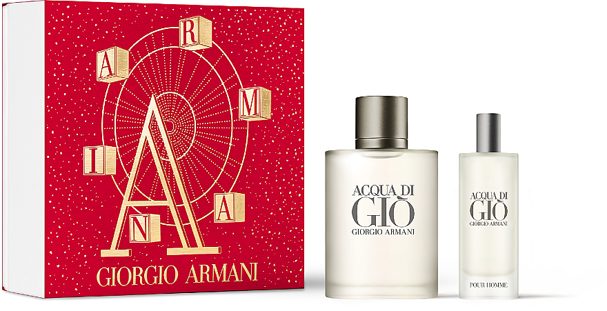Парфюмерный набор Giorgio Armani Acqua di Gio Pour Homme дорожный набор парфюмерной воды giorgio armani acqua di gioia 30 мл 15 мл 2 предмета