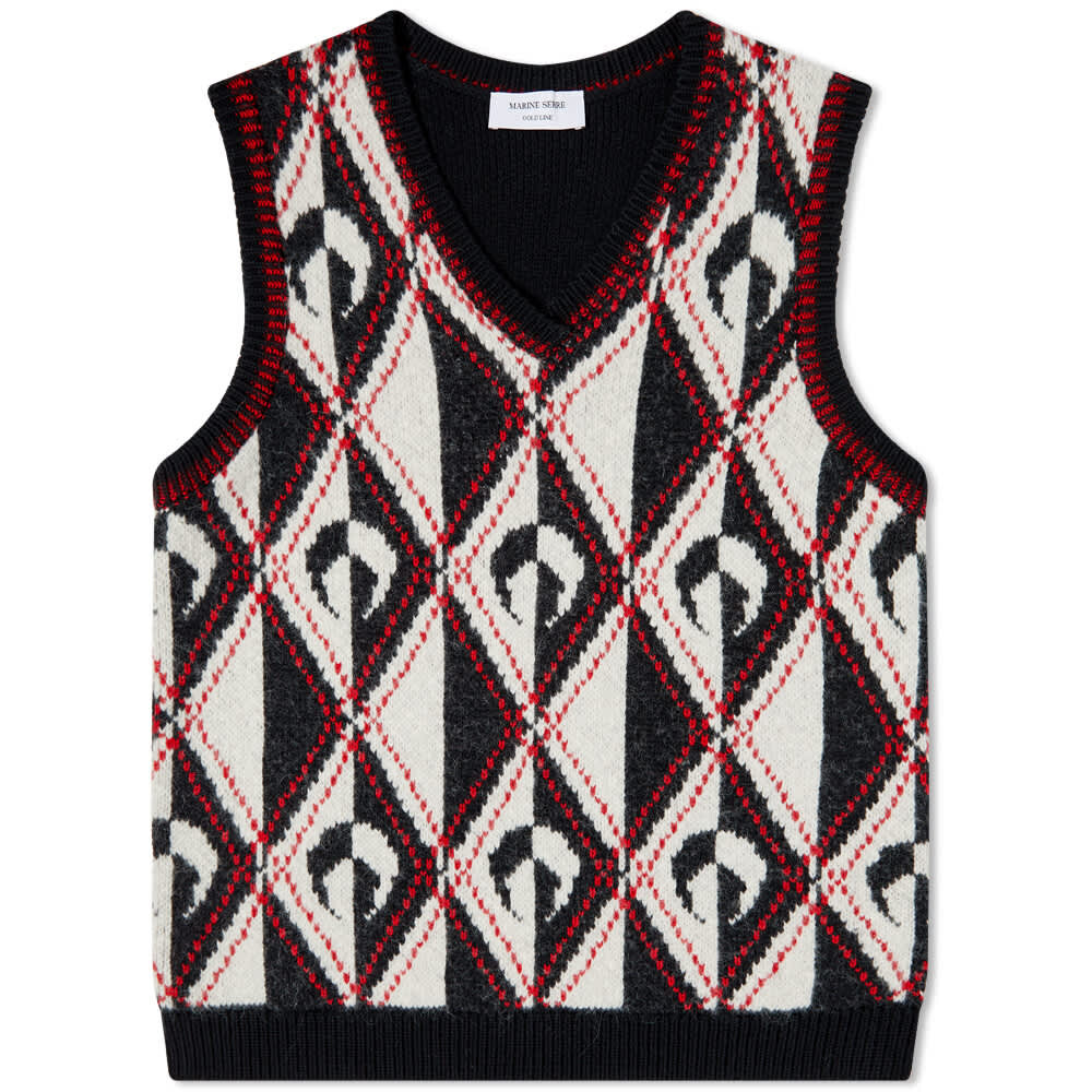 

Джемпер Marine Serre Harlequeen Pullover V-Neck Knit, Черный