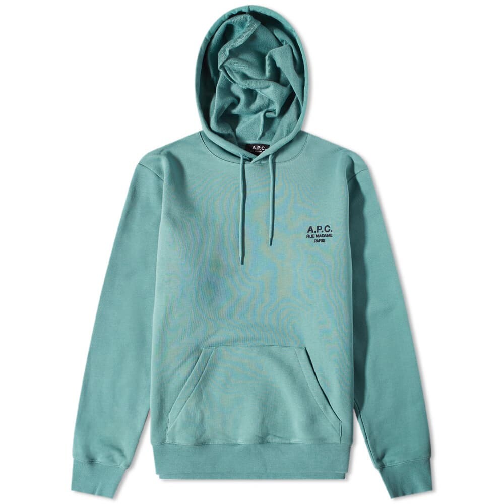 

Толстовка A.P.C Marvin Embroidered Logo Hoody, Синий