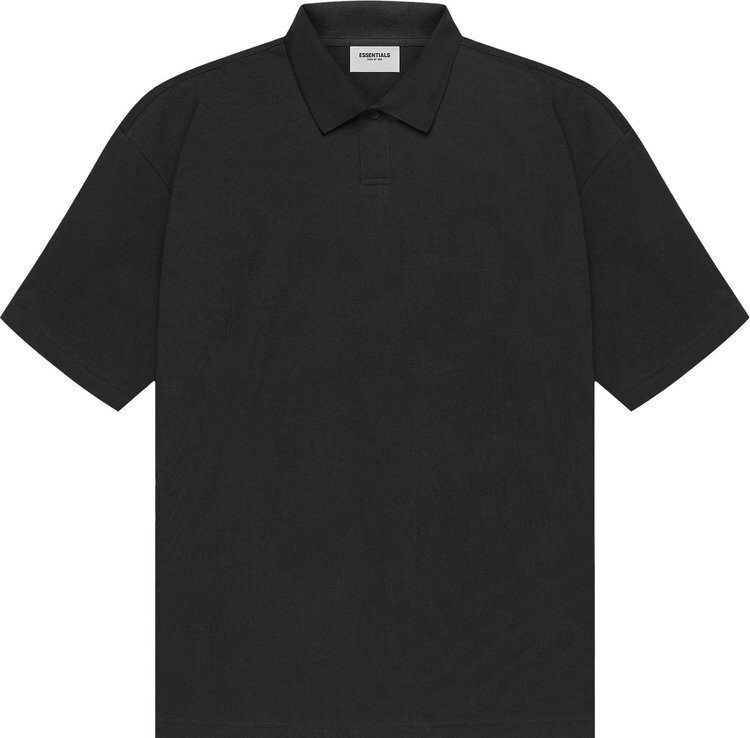 

Футболка Fear of God Essentials Short-Sleeve Polo 'Stretch Limo', черный