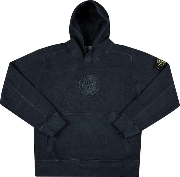 цена Толстовка Supreme x Stone Island Hooded Sweatshirt 'Black', черный