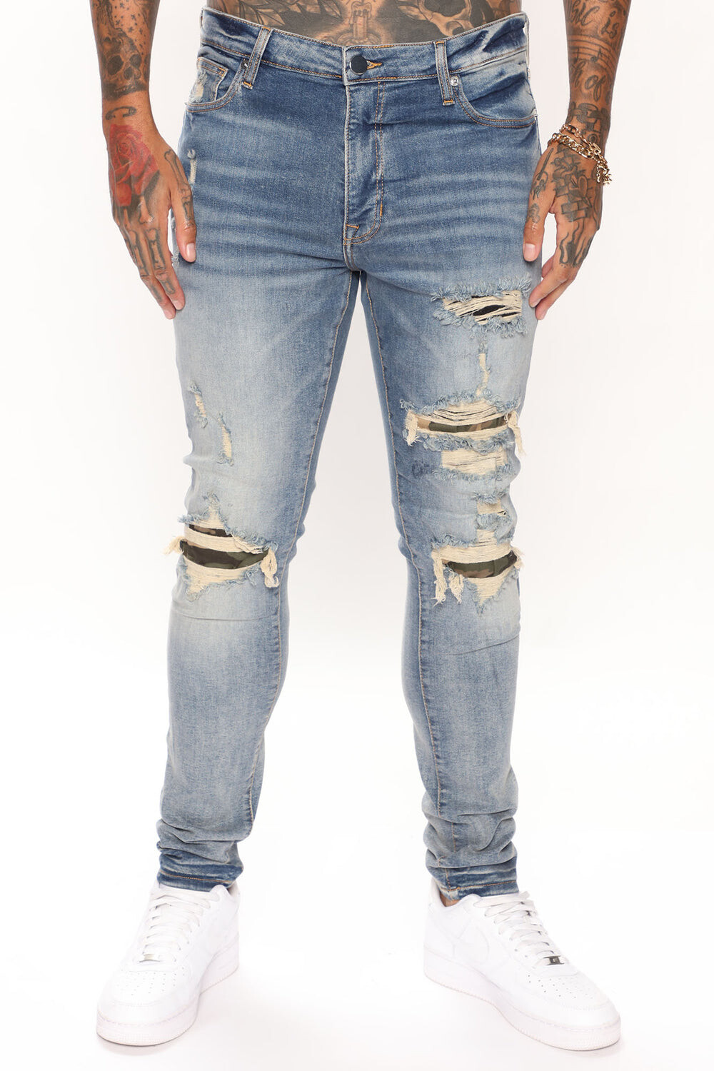 

Джинсы скинни Fashion Nova FNMH1096, синий