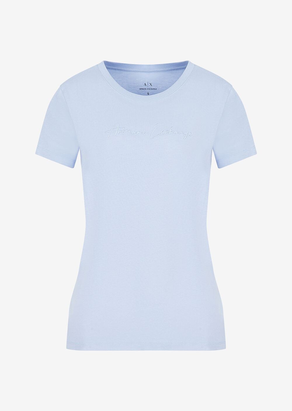 

Футболка стандартного кроя Armani Exchange, лазурный, Синий