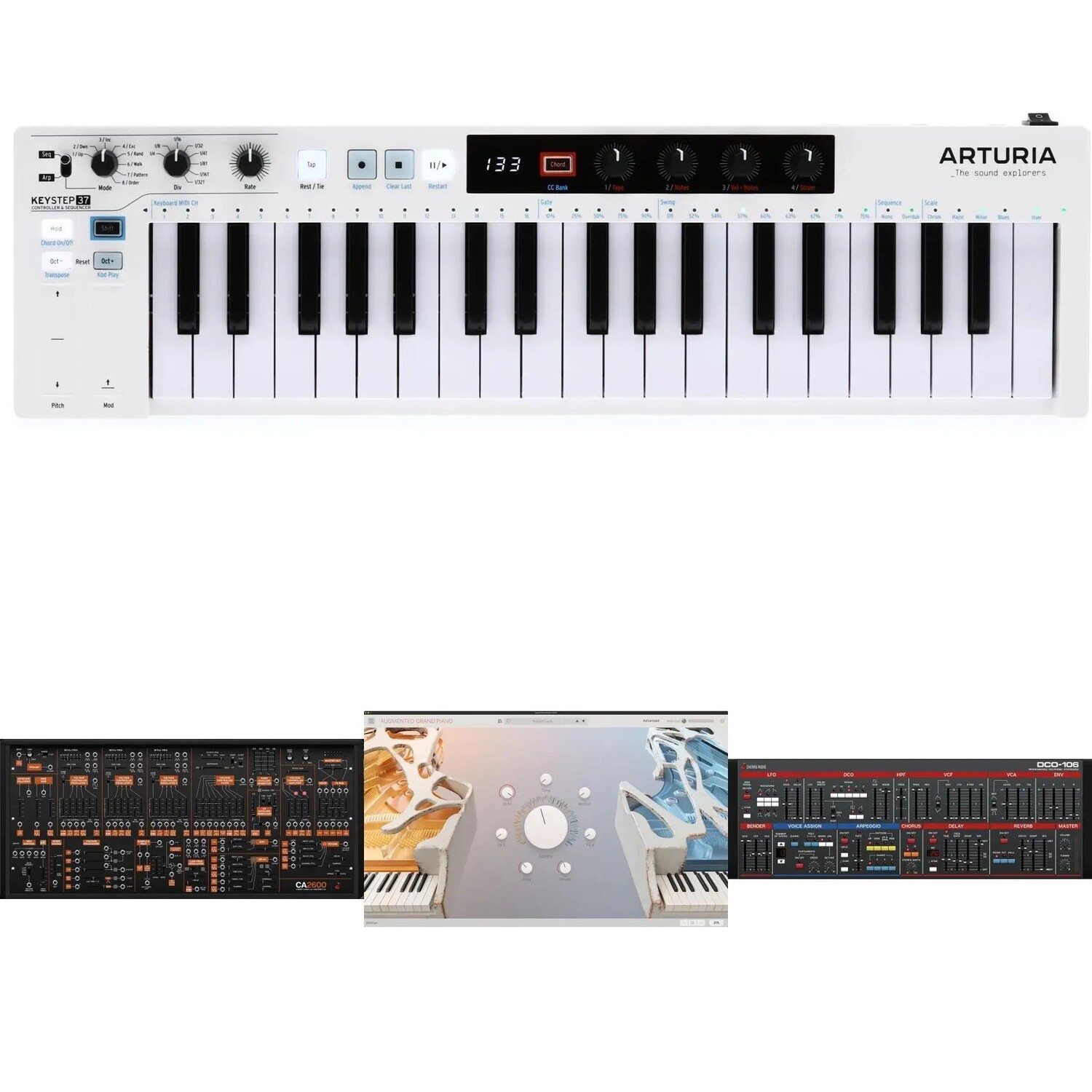 

Arturia KeyStep 37: 37-клавишный контроллер и комплект плагинов синтезатора