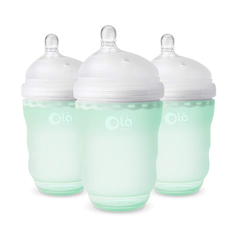 

Бутылочки для кормления 3 шт. по 235 мл Olababy Anti-Colic, мятный