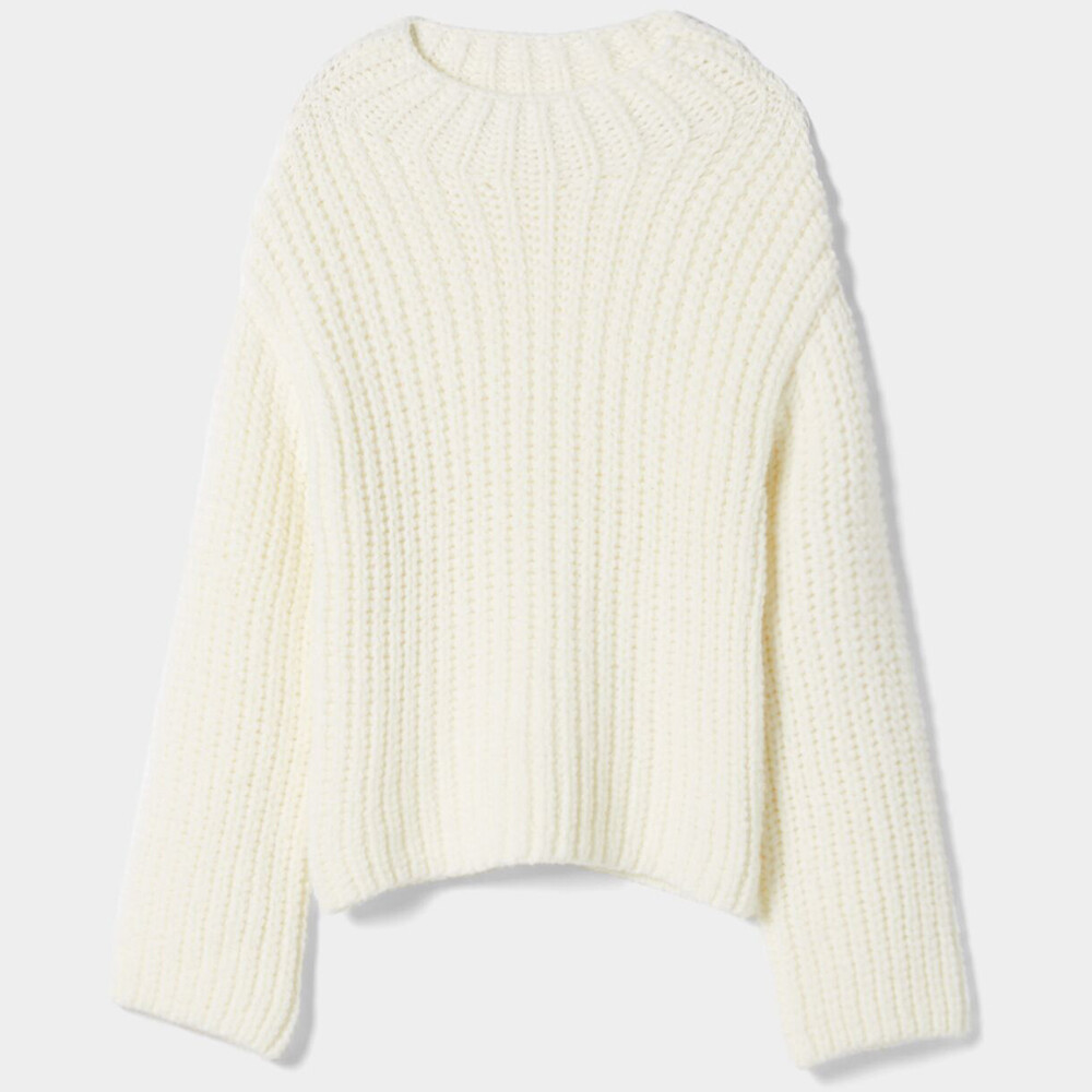

Свитер Bershka Mock Turtleneck, белый