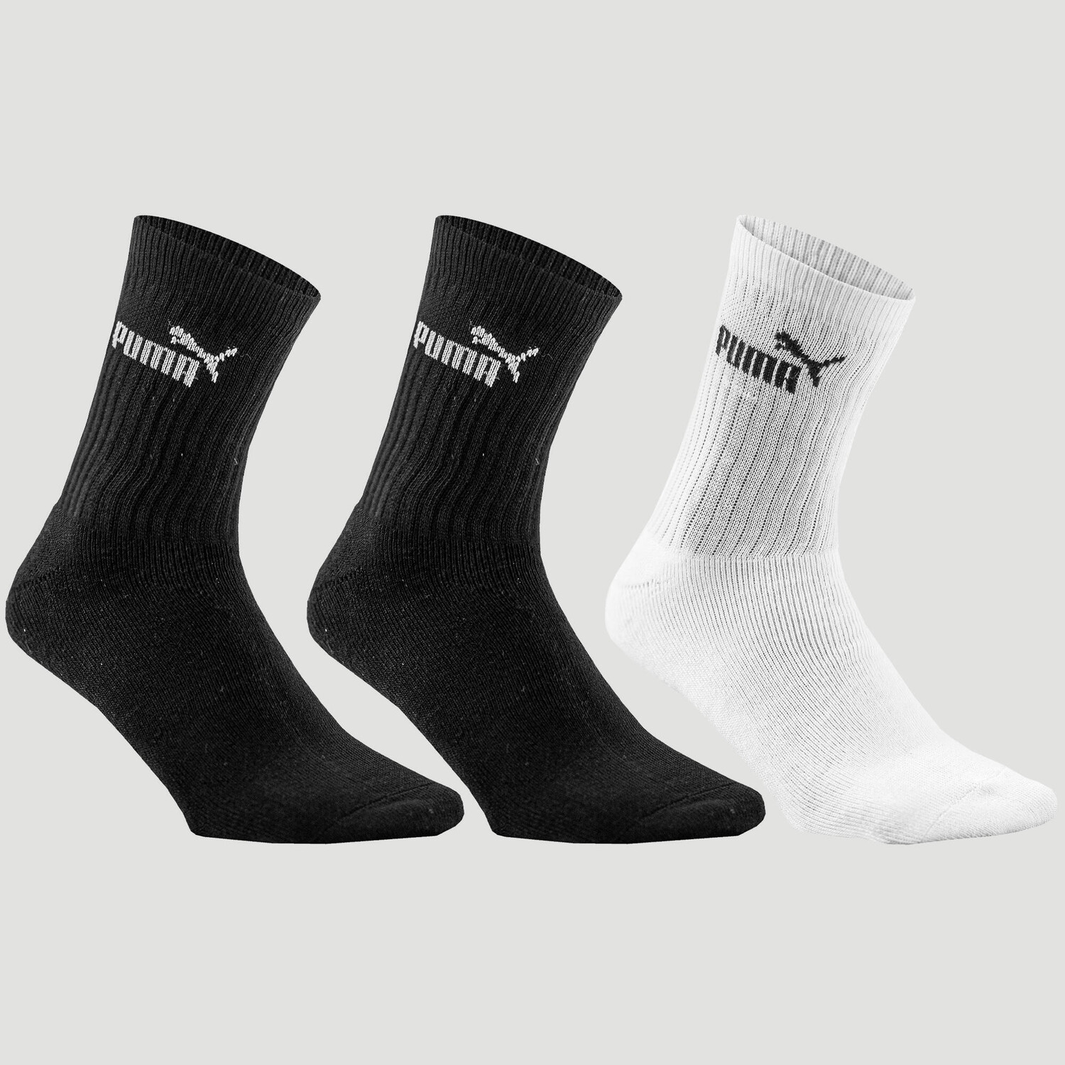 

Теннисные носки Puma High, 3 шт. в упаковке, черный/белый