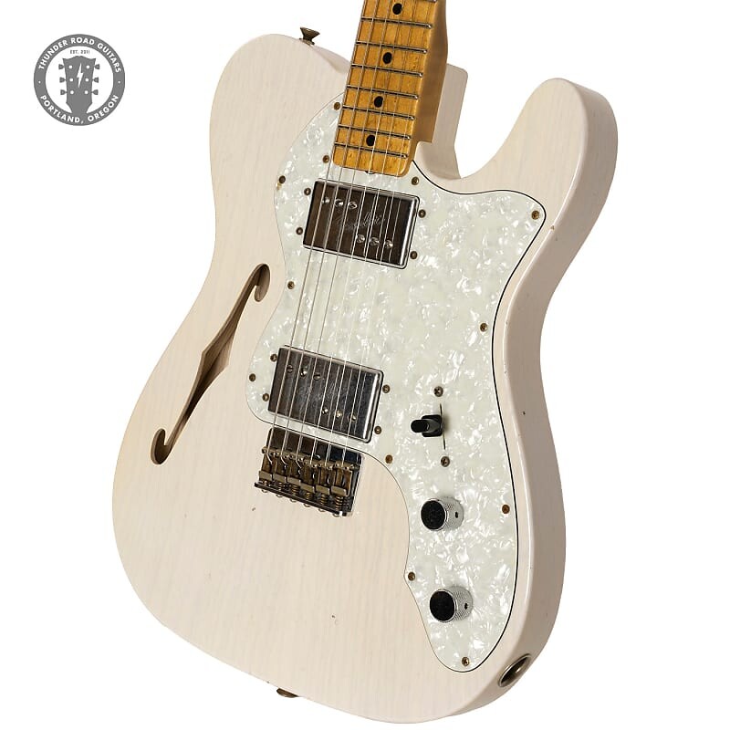 

Новый Fender Custom Shop Limited Edition 70-х Journeyman Thinline Telecaster Aged White Blonde Limited Edition '70s Journeyman Thinline Telecaster