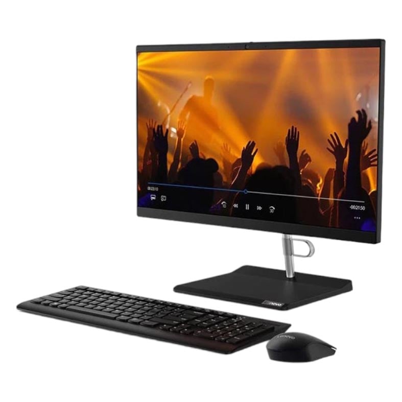 Моноблок Lenovo AIO V30A-22IML, 21.5″, 8Гб/1Тб, i5-10210U, черный, английская клавиатура - фото