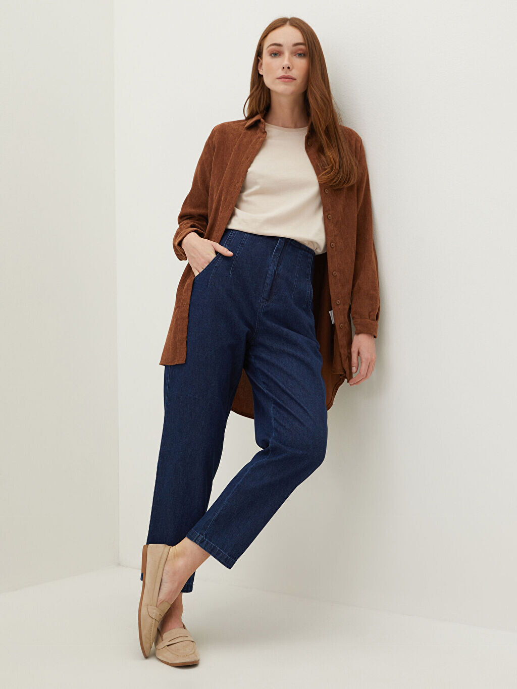 

Женские джинсы Rodeo стандартного кроя с карманами и деталями LCW Modest
