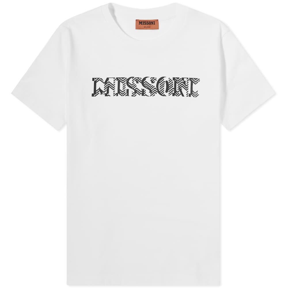 

Футболка Missoni Zig Zag Logo Tee, Белый