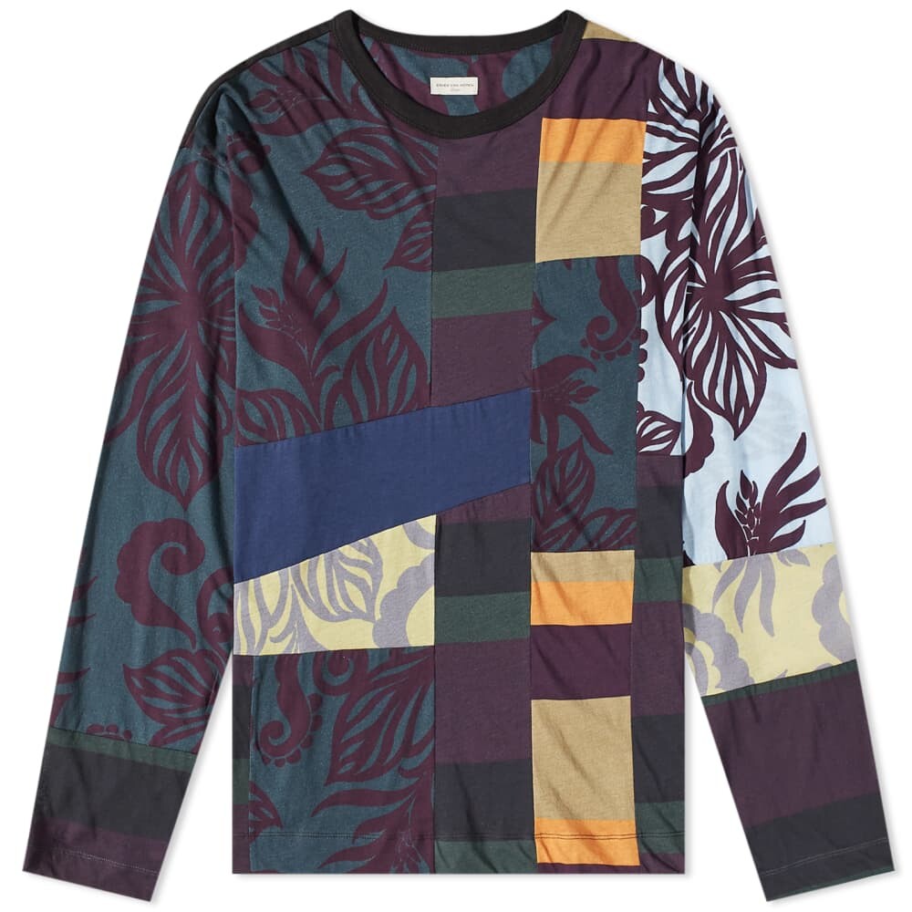 

Футболка Dries Van Noten Multi Patch Tee, Серый