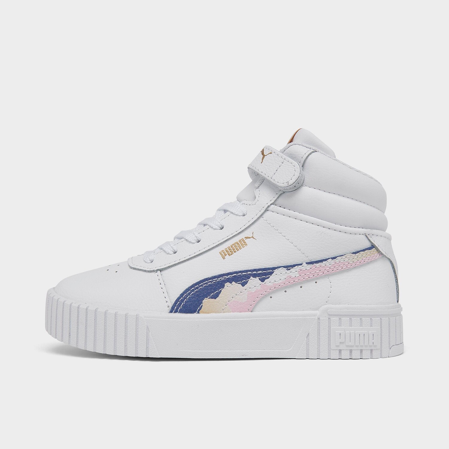

Повседневная обувь с высоким берцем Puma Carina Mid 2.0 для девочек для маленьких детей, белый