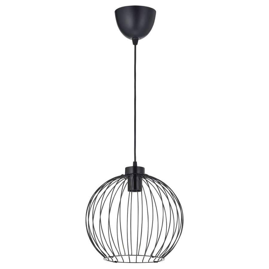 подвесной светильник ikea skurup 38 см черный Подвесной светильник Ikea Grindfallet, 30 см, черный