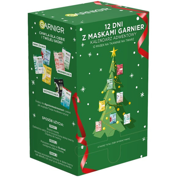 

Garnier Адвент-календарь набор из 12 масок на ткани