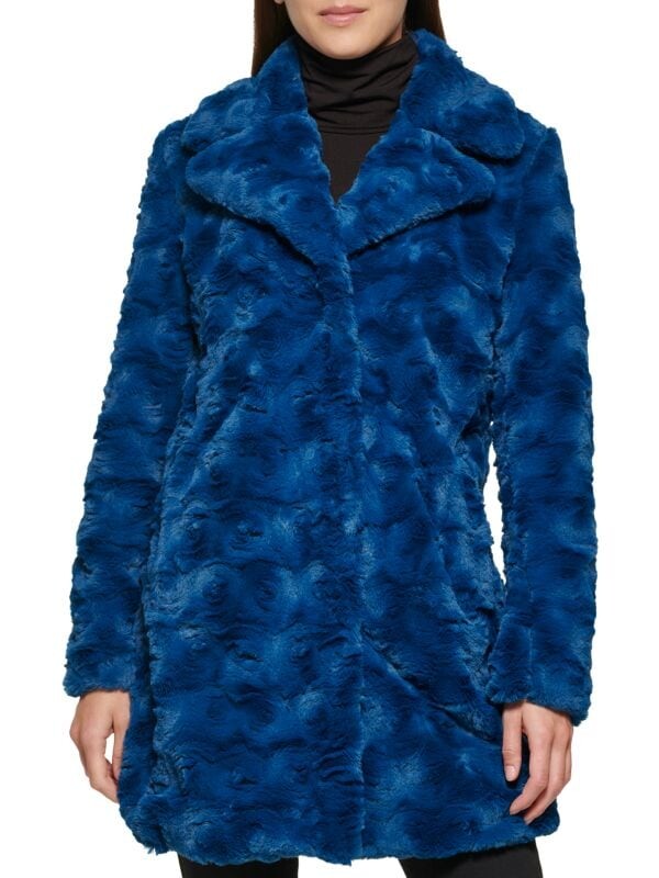 

Шуба Kenneth Cole из искусственного меха, teal, Серый