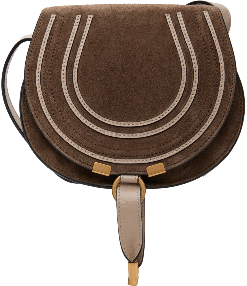 

Коричневая маленькая седельная сумка Marcie Chloé