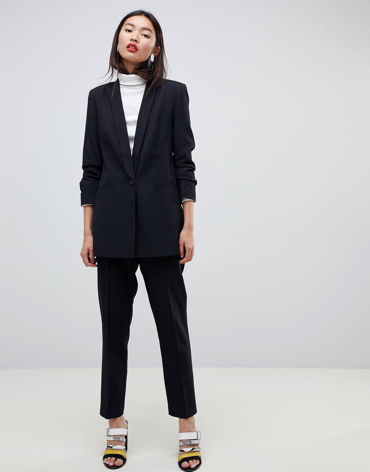 

Комбинированный блейзер ASOS DESIGN