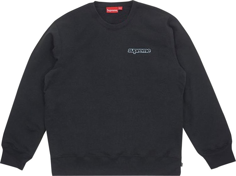 Толстовка Supreme Connect Crewneck Sweatshirt 'Black', черный