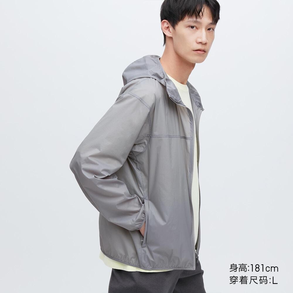 

Куртка с капюшоном унисекс Uniqlo, серый