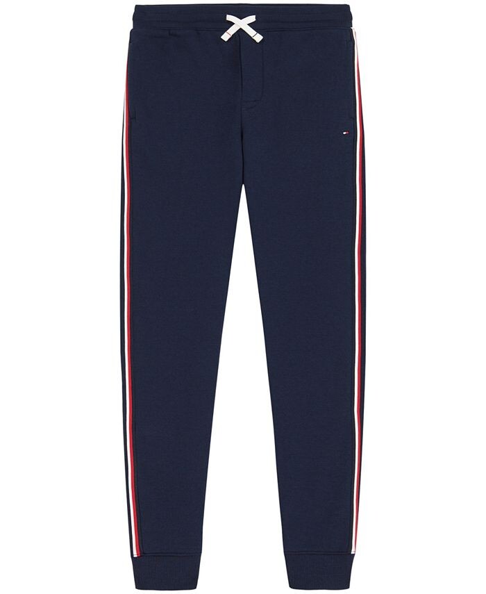 

Джоггеры с завязками и шнурком Big Boys Signature Tommy Hilfiger, синий