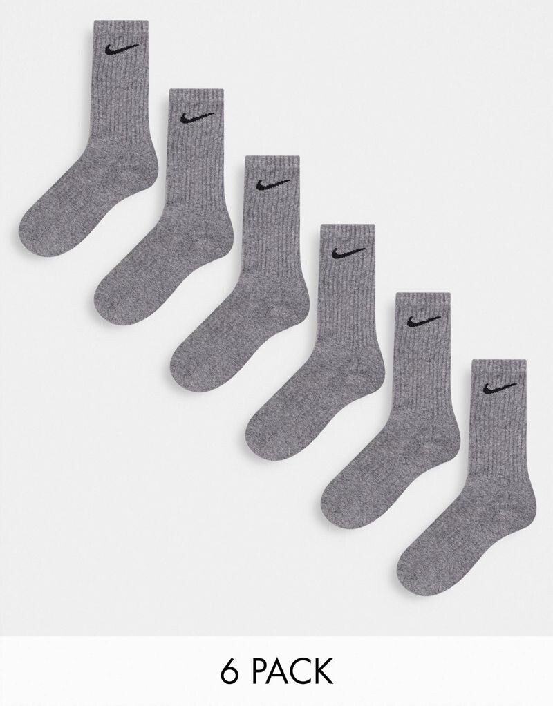 

Nike – Everyday Cushioned – набор из 6 пар черных носков длиной до икры