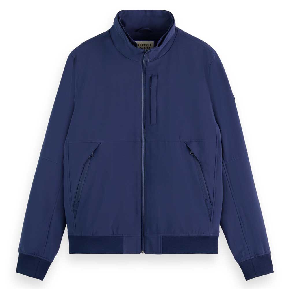 

Куртка Scotch & Soda Hooded Colourblock, синий