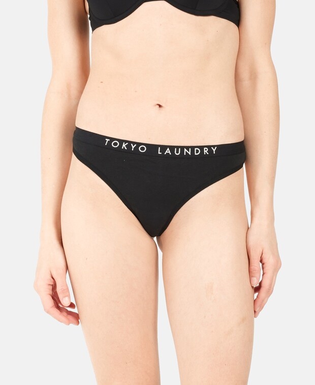 

Стринги, упаковка 5 шт. Tokyo Laundry, черный