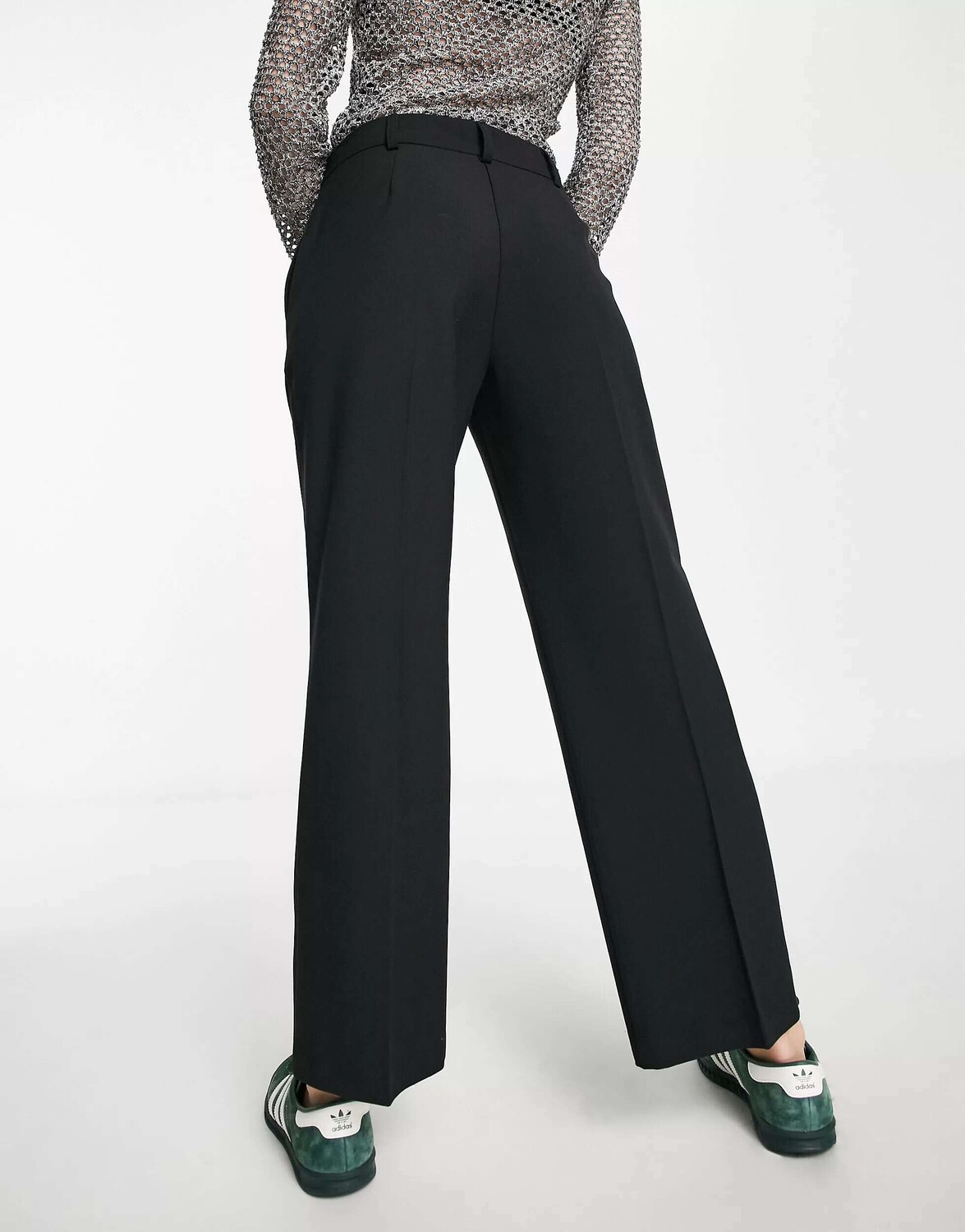 

Черные узкие прямые брюки ASOS Petite Mix & Match, Черный