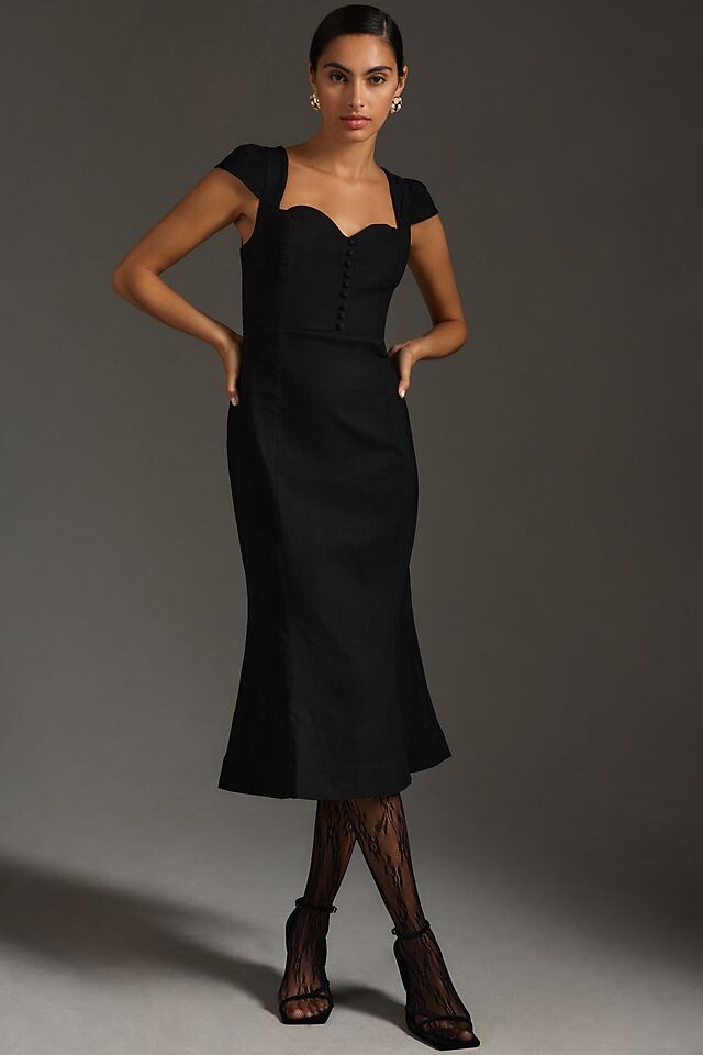 

Платье Maeve Cecily Fit & Flare Sweetheart, черный