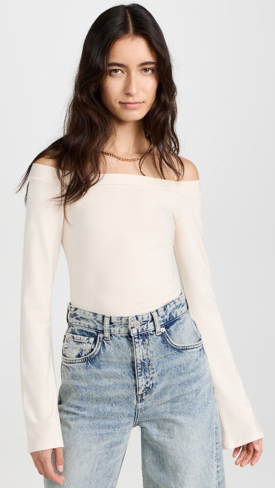 

Топ Reformation Radley Knit, кремовый