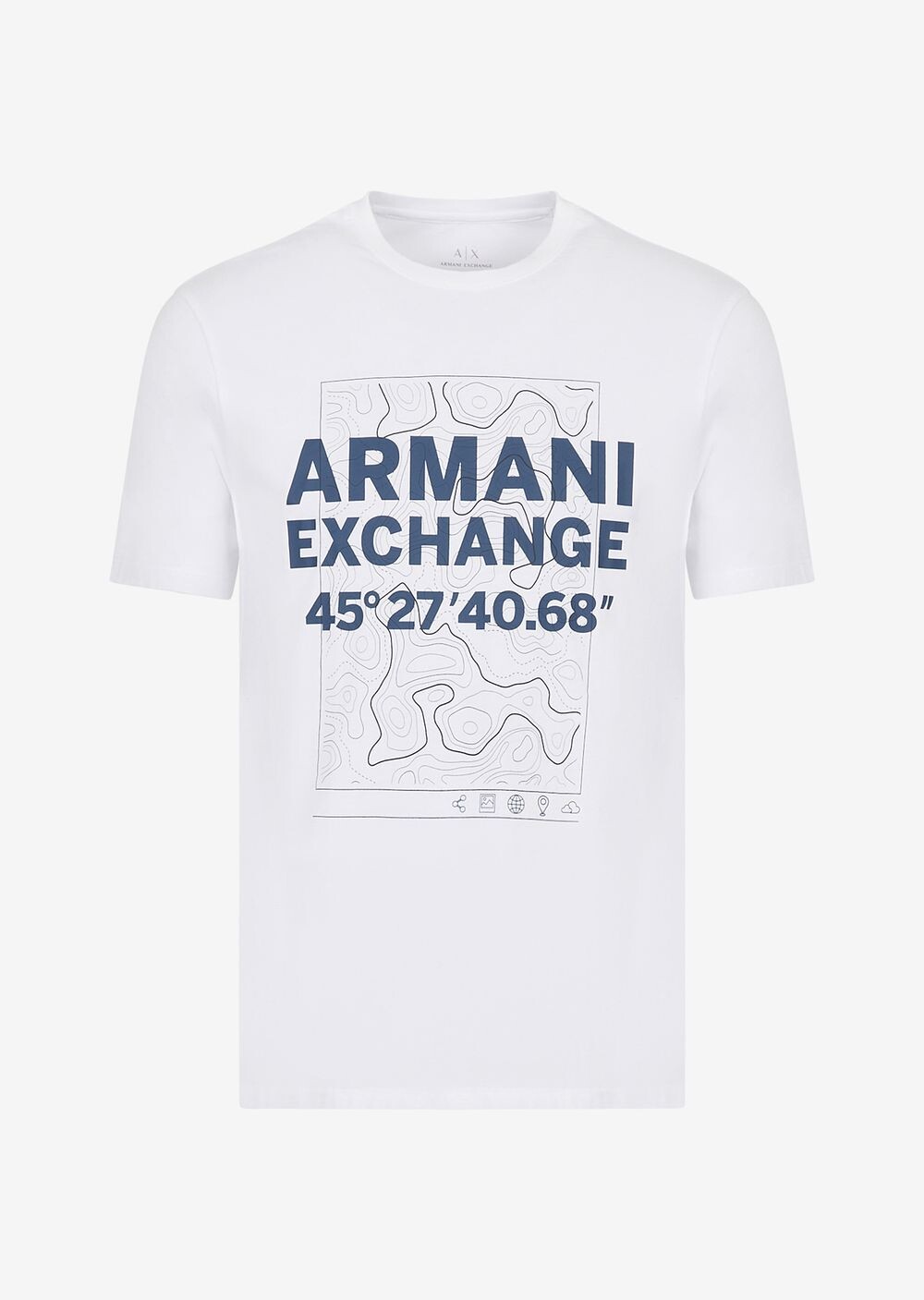 

Футболка стандартного кроя Armani Exchange, белый
