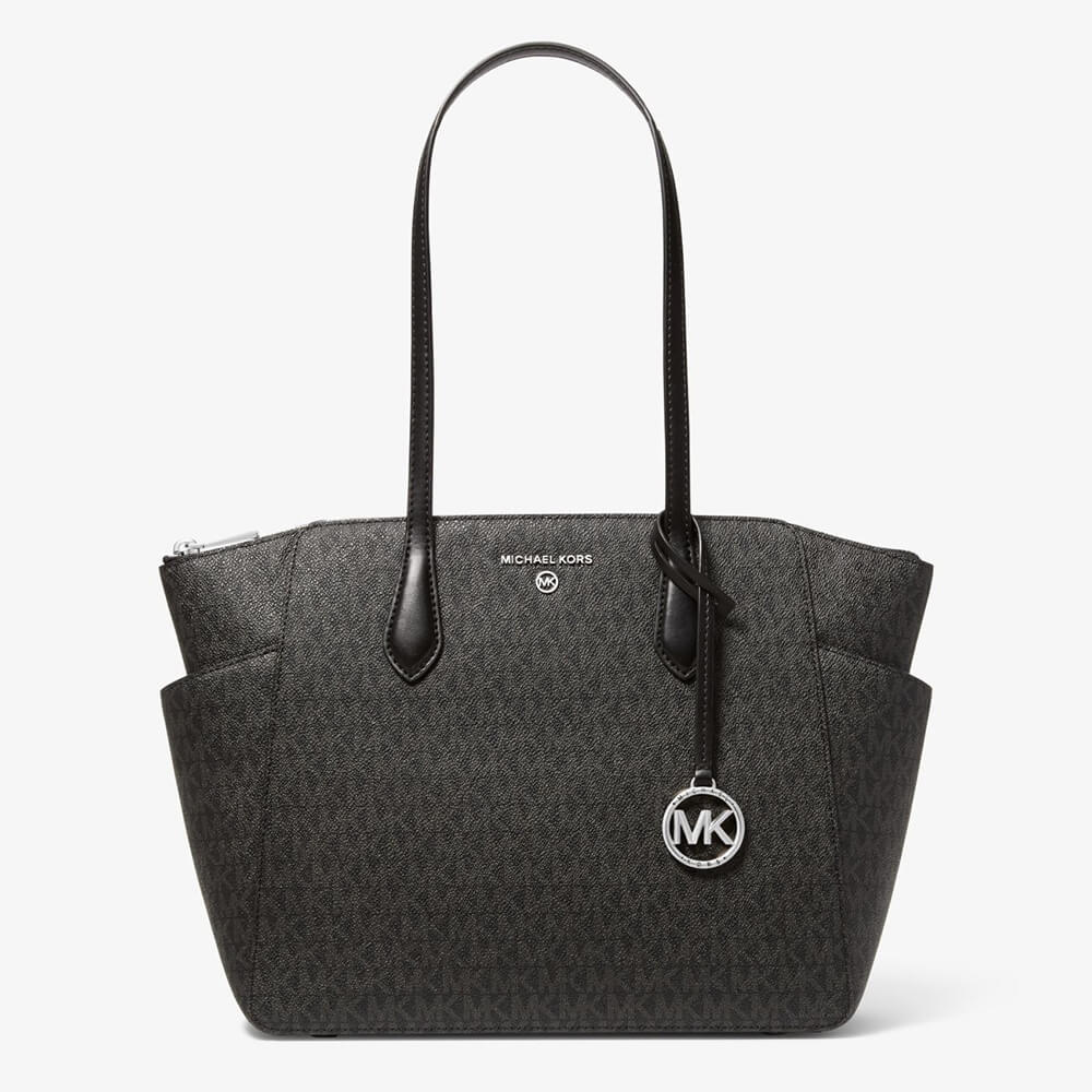 Сумка-тоут Michael Michael Kors Marilyn Medium Logo, черный женская сумка тоут marilyn michael kors