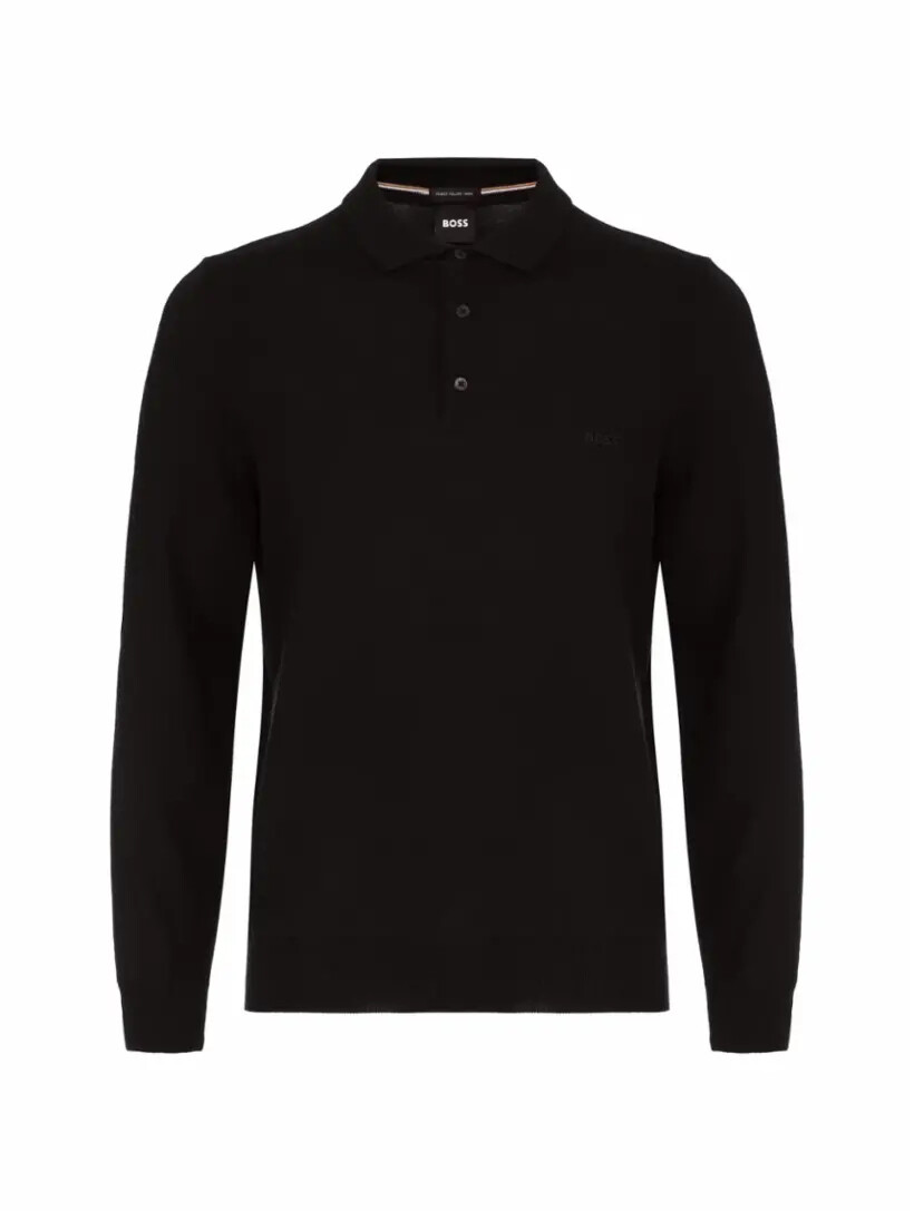 

Шерстяное поло с логотипом Hugo Boss