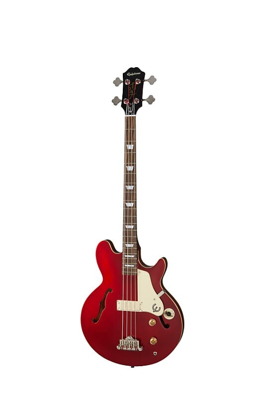 

Epiphone EBJCSBUNH1 Jack Casady 4-струнная бас-гитара, сверкающий бордовый EBJCSBUNH1 Jack Casady 4-String Bass Guitar,