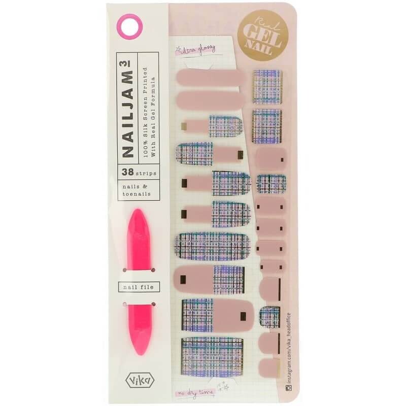 

Гелевые полоски Vika Nailjam для ногтей и ногтей на ногах Get It Girl, 38 полосок