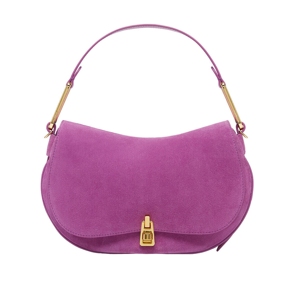 

Сумка Сoccinelle Spring Summer 23 Magie Suede Medium, лиловый