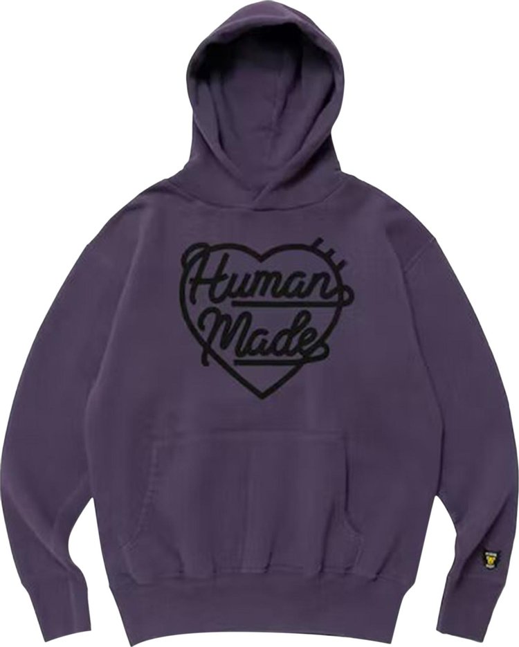 Толстовка Human Made Hooded Sweatshirt 'Purple', фиолетовый - фото