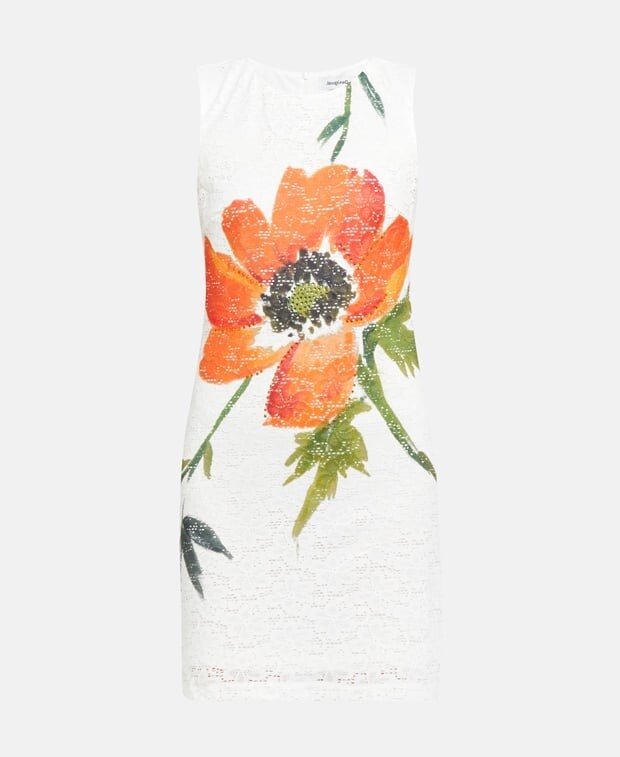 

Кружевное платье Desigual, естественный