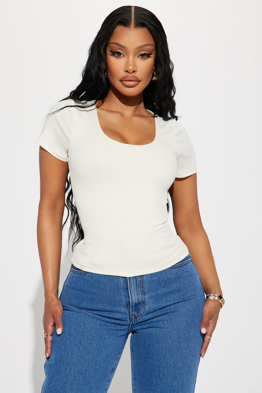 

Топ Fashion Nova RT49721, кремовый