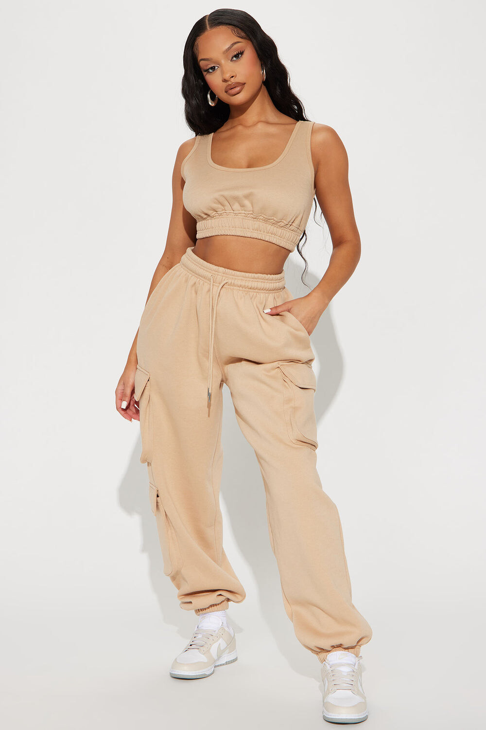 

Джоггеры Fashion Nova TP4233CQ, бежевый