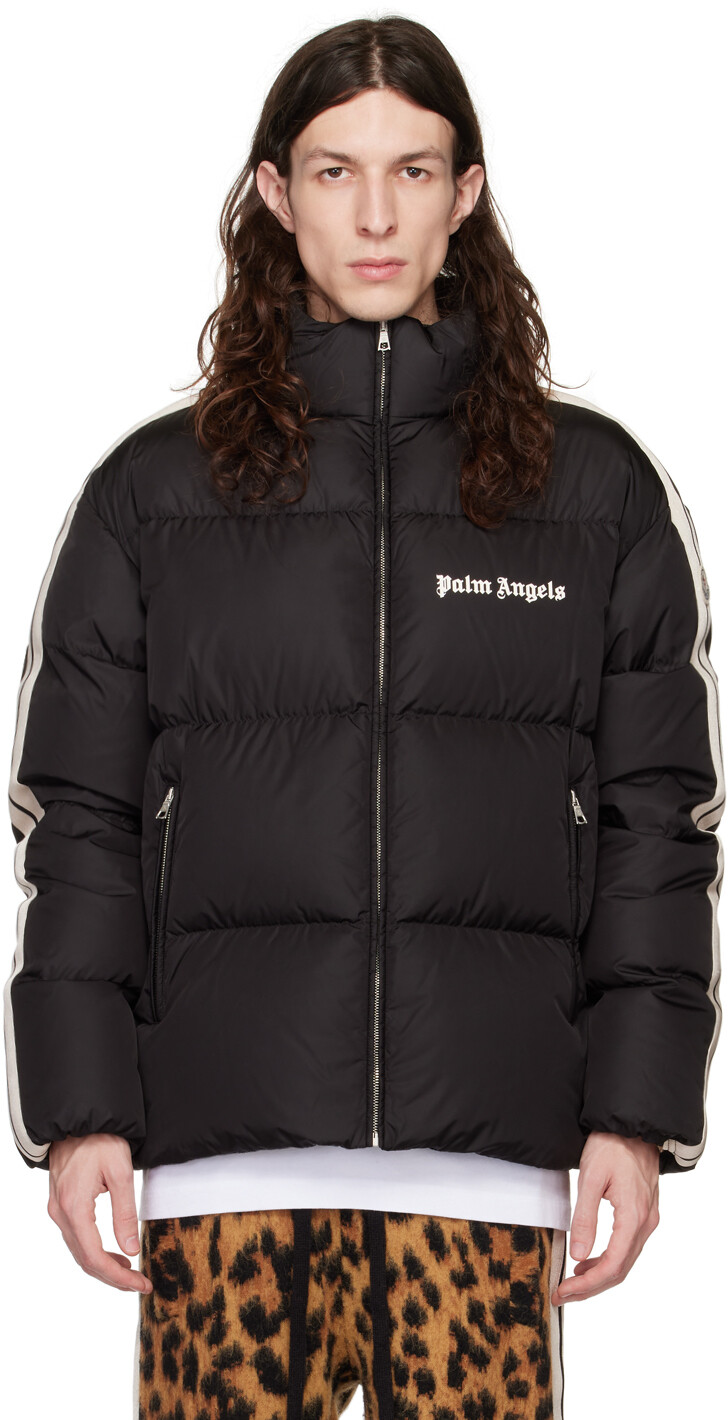 

8 Moncler Palm Angels Черный пуховик Rodman Moncler Genius