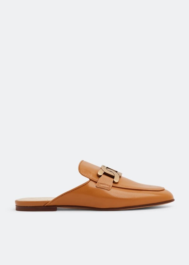 

Мюли TOD'S Leather mules, оранжевый